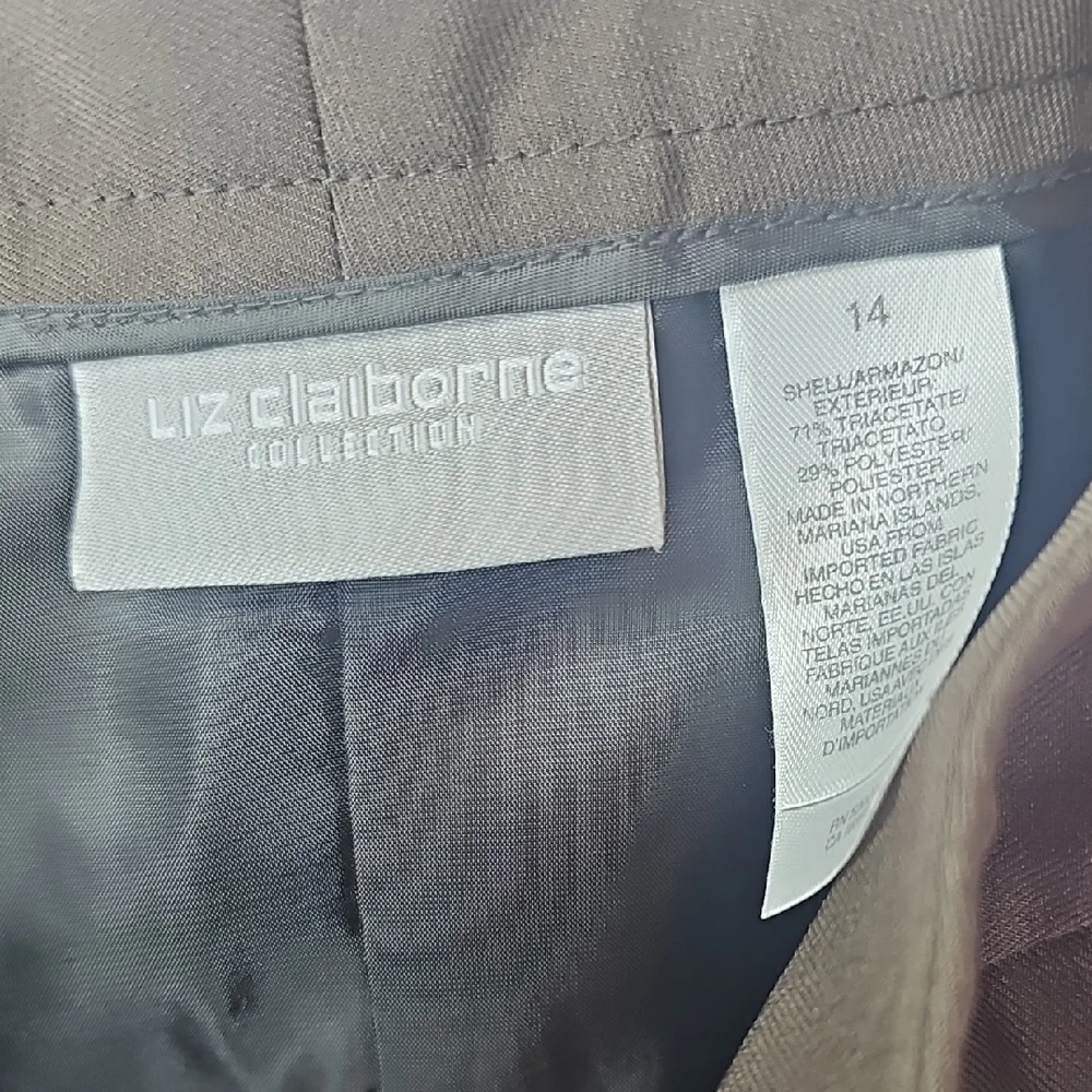 Liz Claiborne Elegant Brown‎ Pencil Skirt Size 14